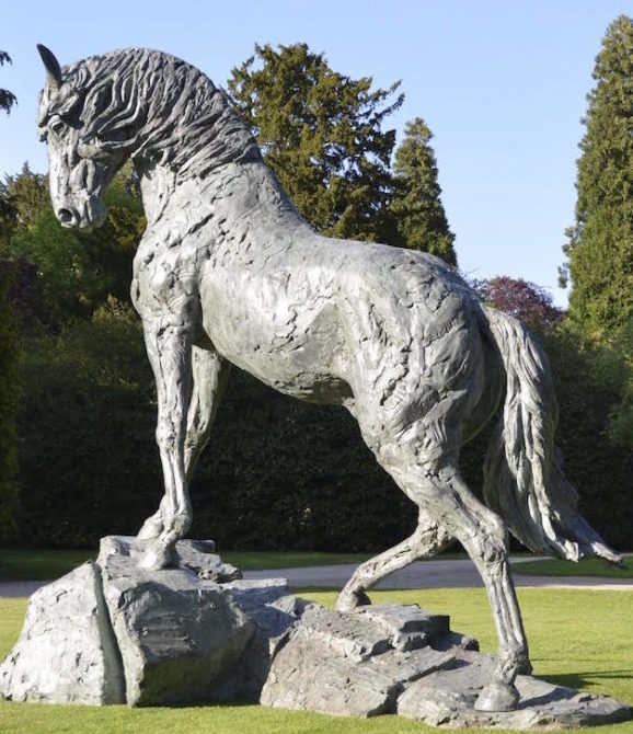 picture of Hamish's Andalusian sculpture featured in Horse Network magazine