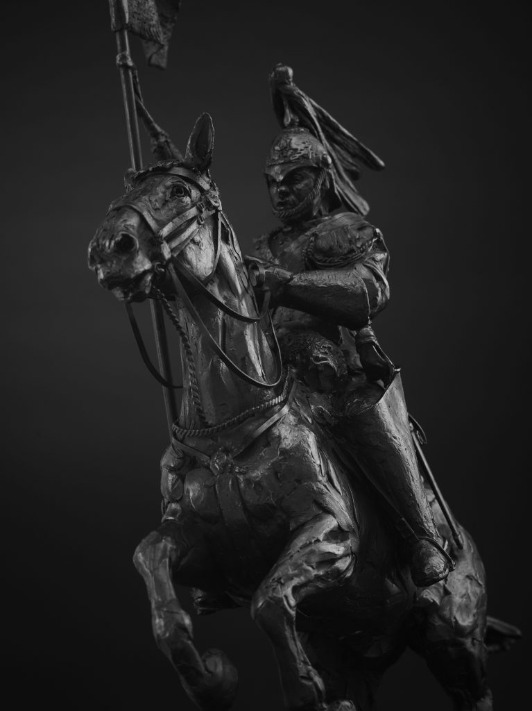 Cavalry charger sculpture