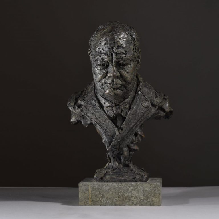 bronze Winston Churchill sculpture