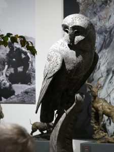 Monumental Owl in Life in Bronze exhibition