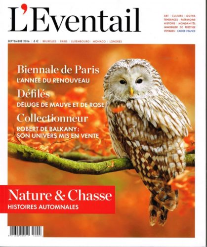 L'Eventail September 2016 magazine cover