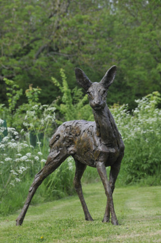 picture of bronze deer shown in Huffington Post