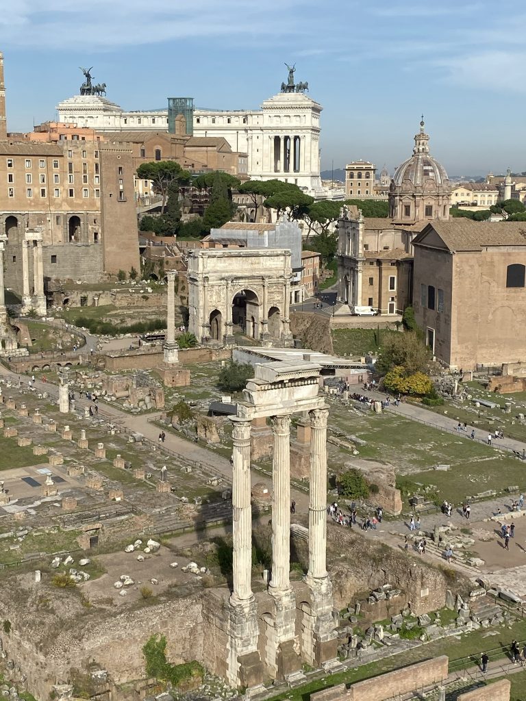 Forum in Rome ruins