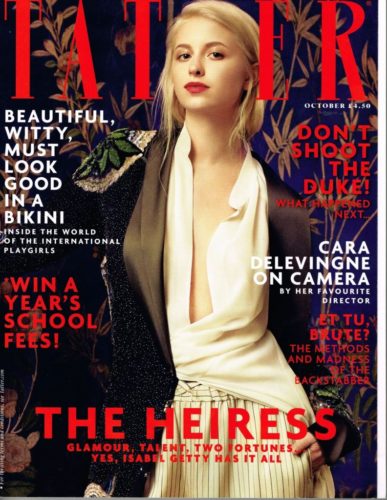 Tatler October 2016 magazine cover