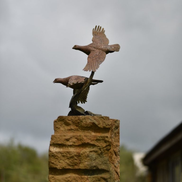 Grouse Game Bird Sculptures