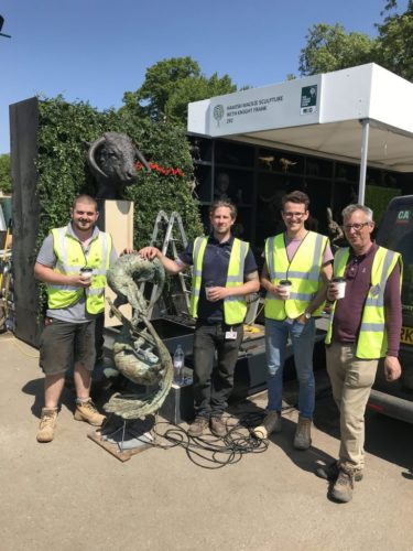 The Bowles and Wyer team at Chelsea Flower show