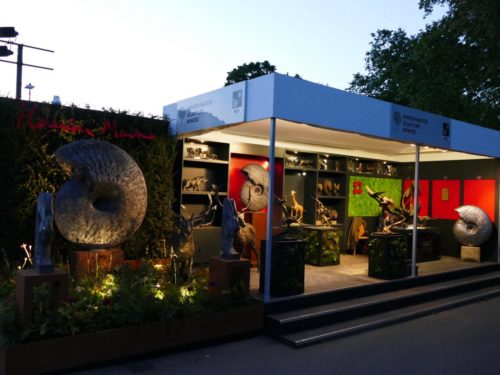 Hamish's stand at Chelsea illuminated