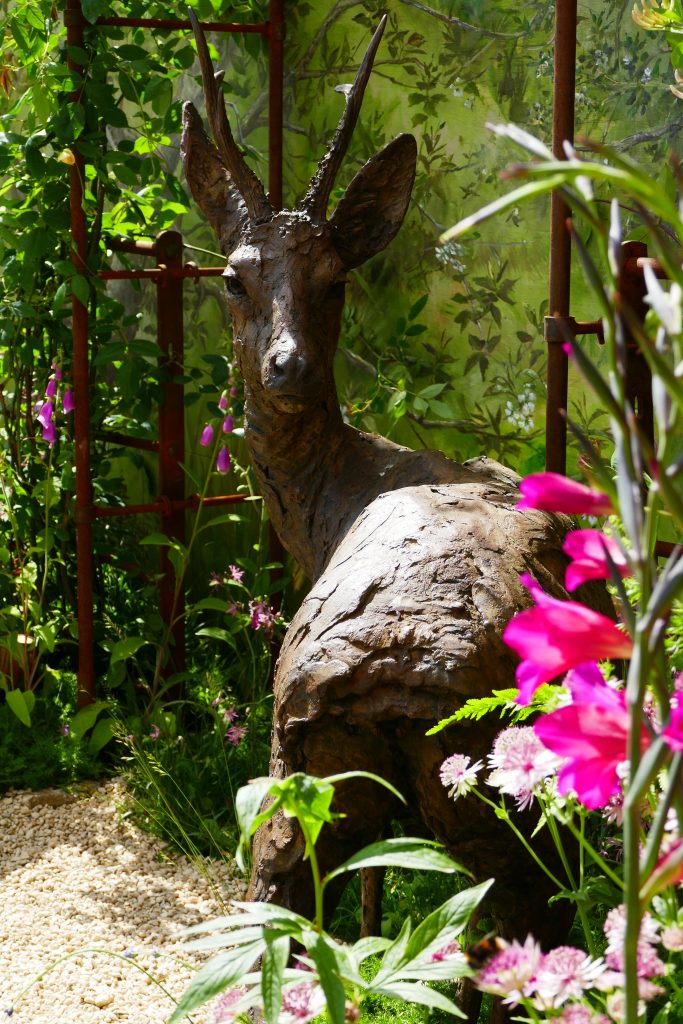 Bronze deer sculpture at Chelsea