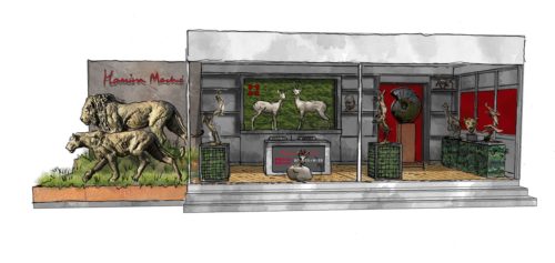 plan of Hamish stand for virtual RHS Chelsea Flower Show 2020