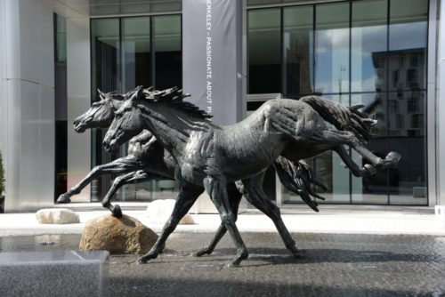 Goodmans Fields horse sculptures