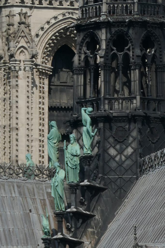 Detail on Notre Dame cathedral