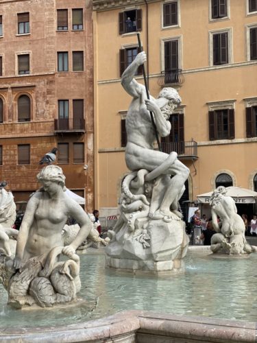 Piazza Navona fountain in Rome