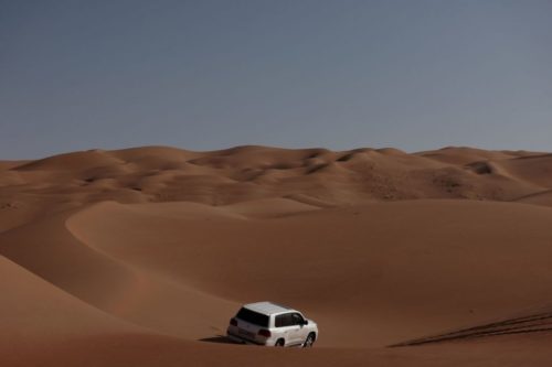vehicle in desert