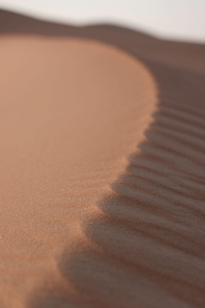 desert and dunes in United Arab Emirates