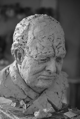 model of original Sir Winston Churchill sculpture