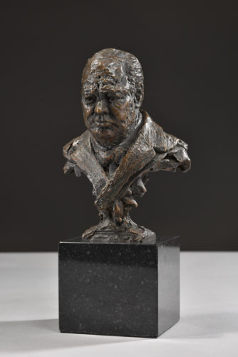 Churchill bust by Hamish Mackie