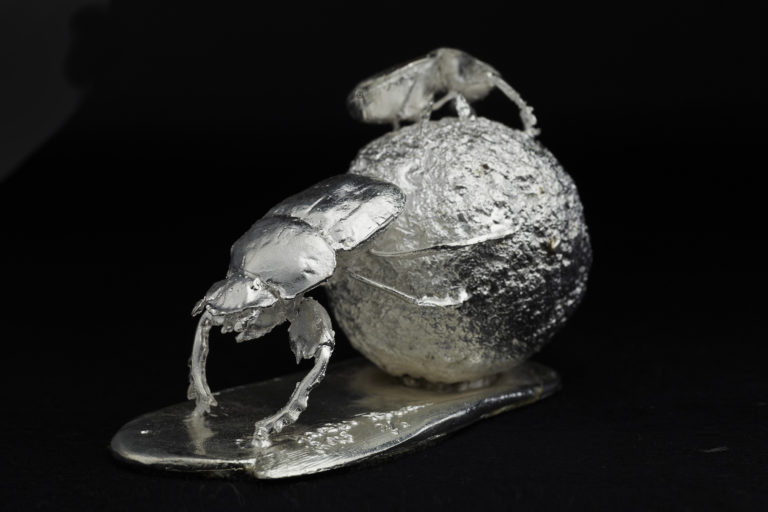 dung beetles sculpture