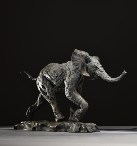 sculpture of elephant calf bold