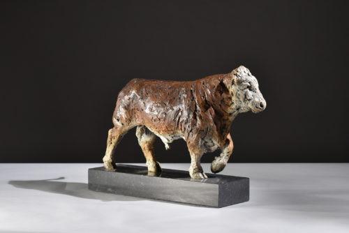 Mackie's sculpture of Hereford bull