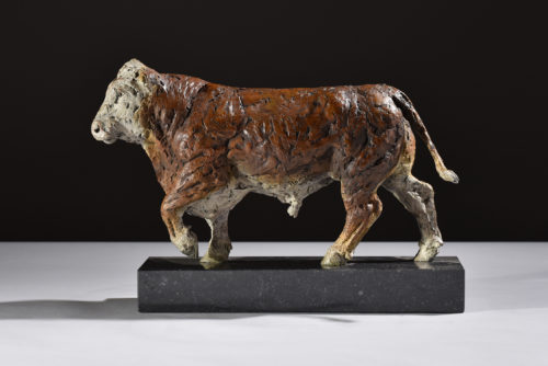 Hereford bull sculpture