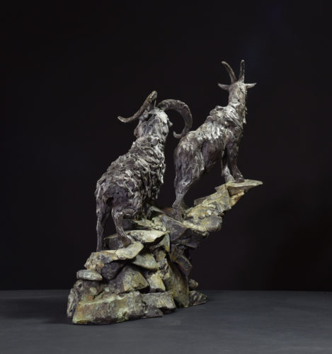 Highland Goats sculpture