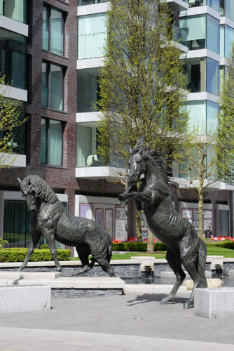 Goodman's horses in piazza
