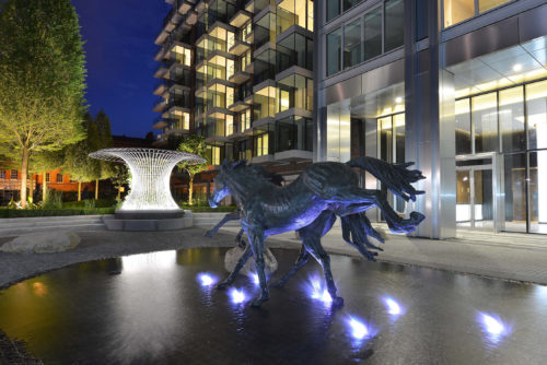 Goodman's Two Horses at night