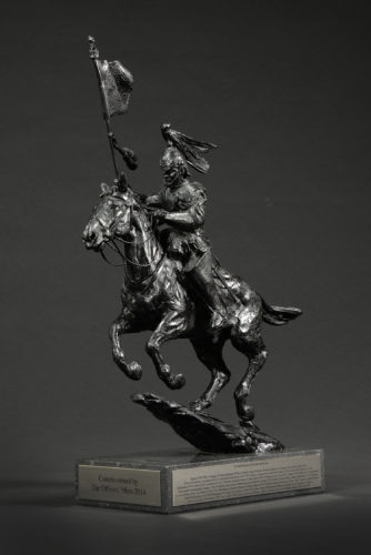 bronze sculpture of household cavalry charger