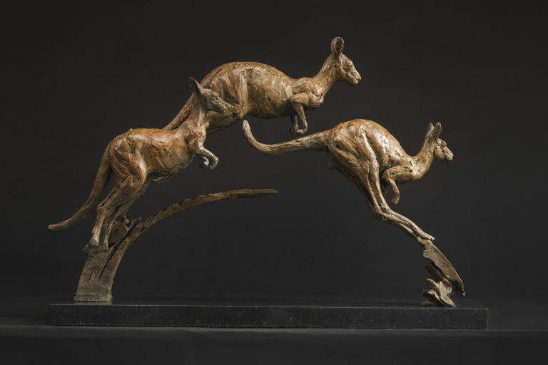 kangaroo sculpture by Hamish Mackie
