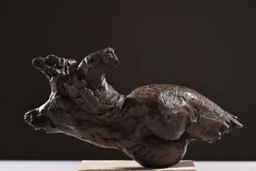 torso sculpture in bronze
