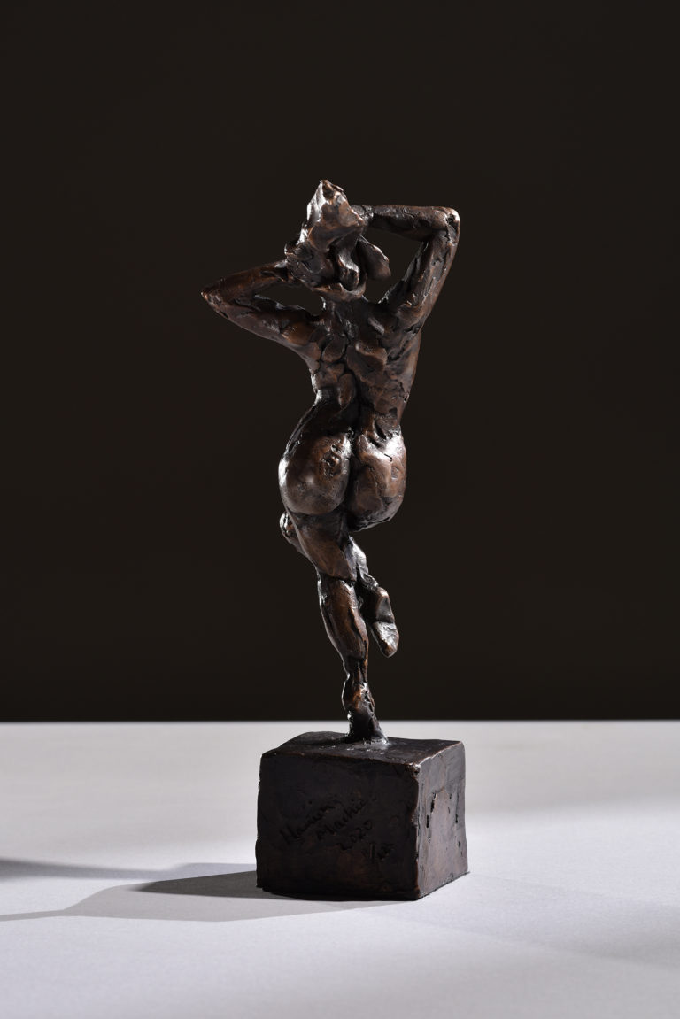 nude study in bronze by Hamish Mackie