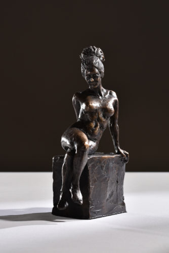 seated nude sculpture