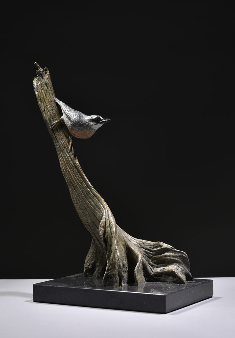 nuthatch sculpture by Hamish Mackie