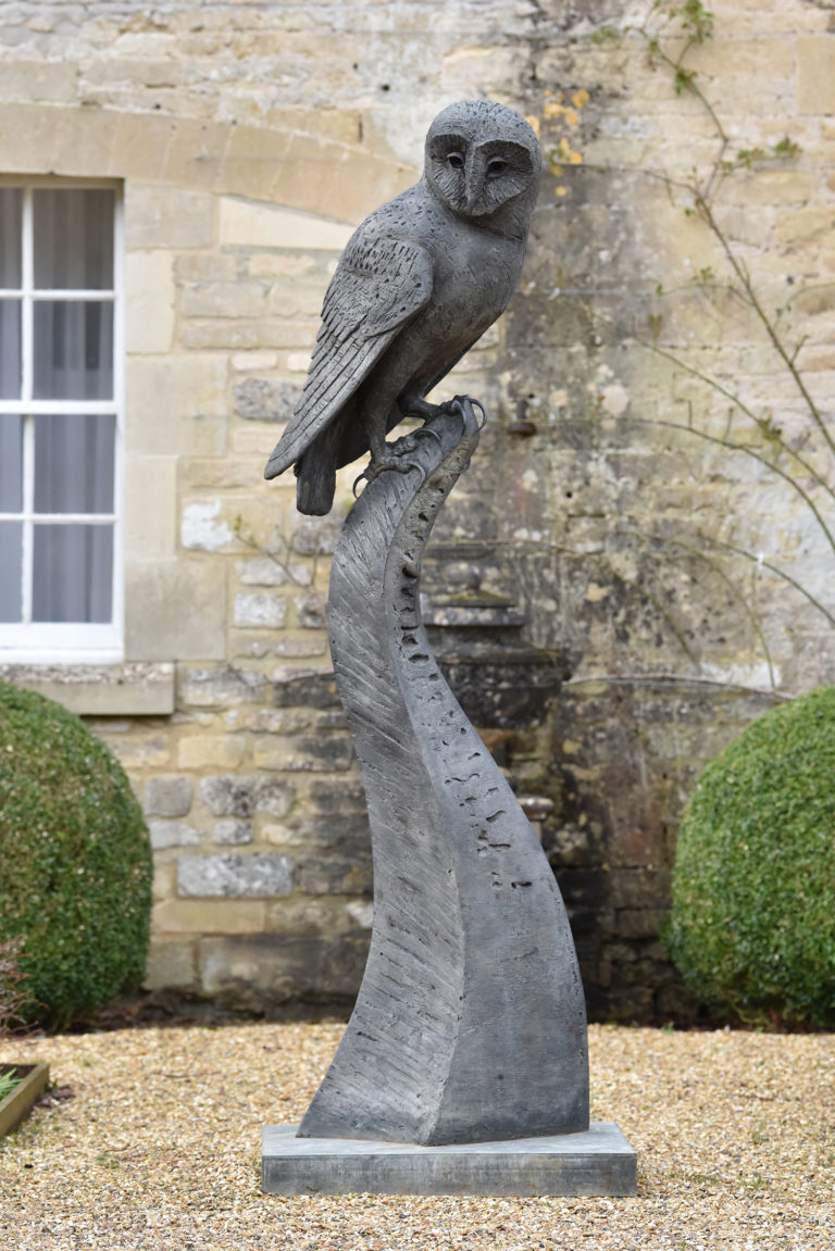 Bronze Owl sculpture