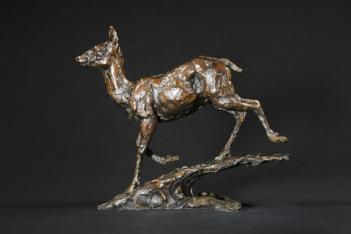red deer hind sculpture