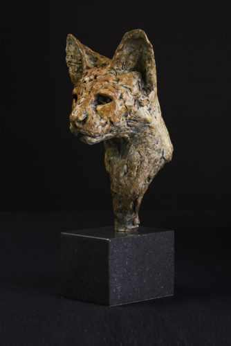 Serval Cat Head sculpture