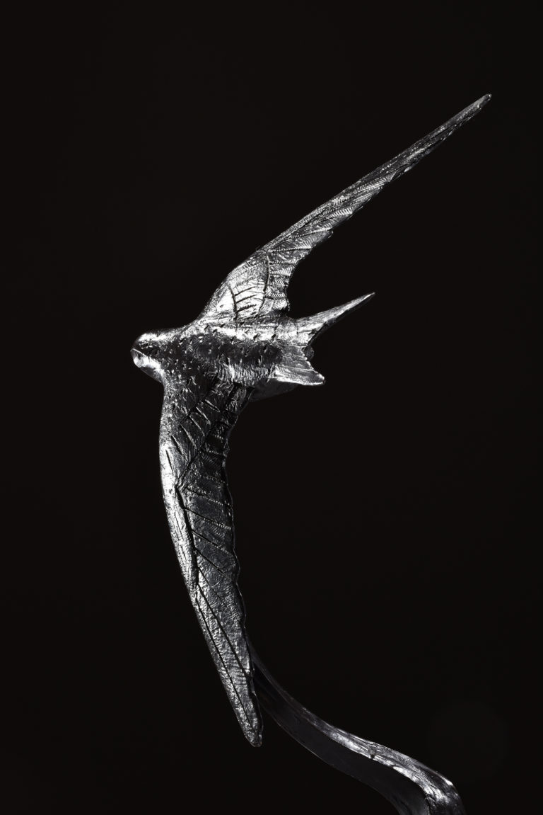 bronze swift soaring sculpture