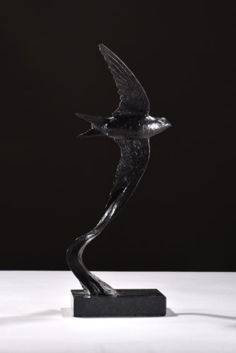 sculpture of swift soaring