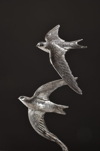 sculpture of swifts
