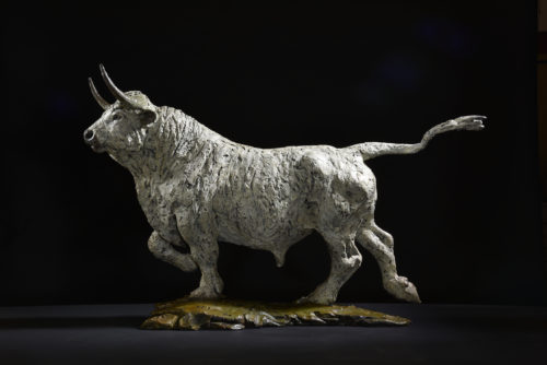 Hamish Mackie's bronze white park bull