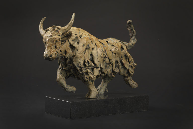 bronze yak sculpture