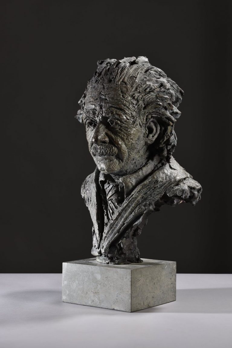 bronze Albert Einstein sculpture