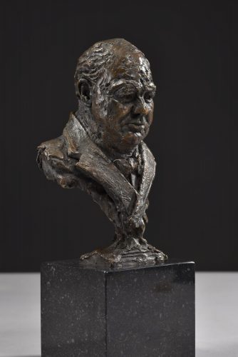 Scaled model of Mackie's Churchill sculpture