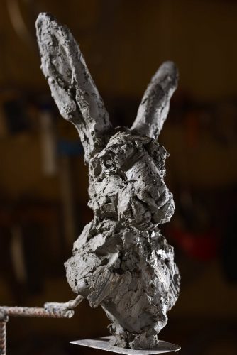 clay model for hare head