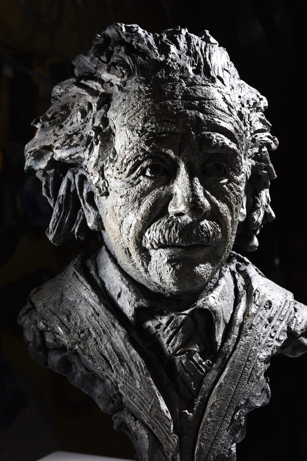 bronze Einstein sculpture by Hamish Mackie
