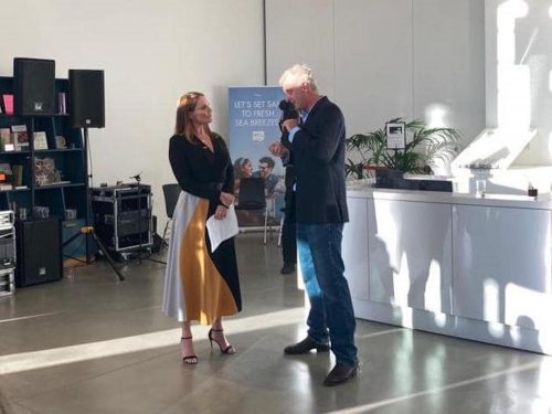 Sarah Parish and Hamish Mackie