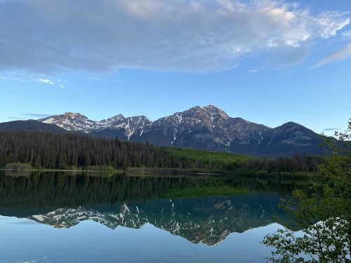 lake and mountains in Canada