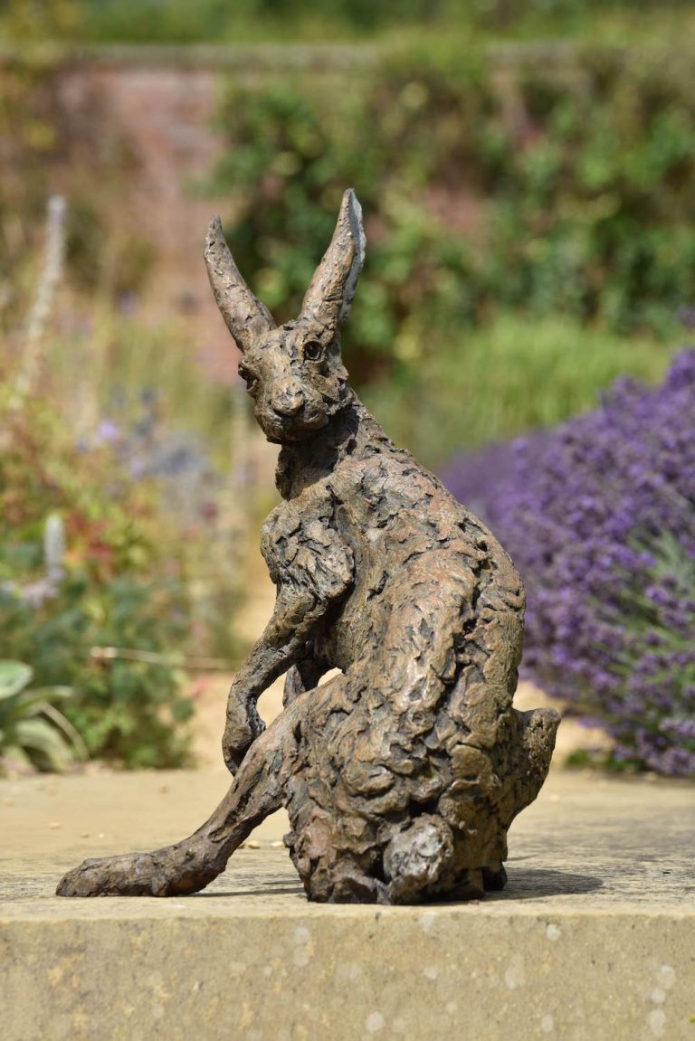 sculpture of Hare Looking Back
