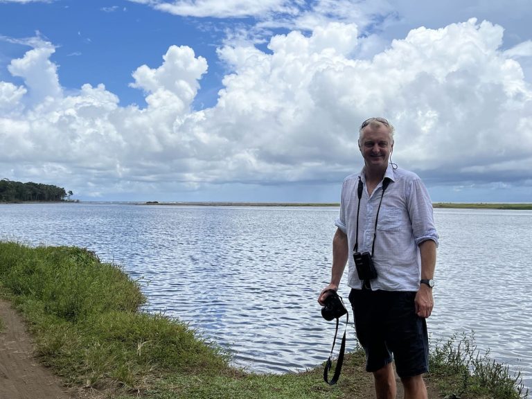 Hamish with camera in Costa Rica