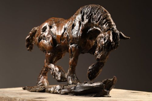 Shire horse bronze sculpture